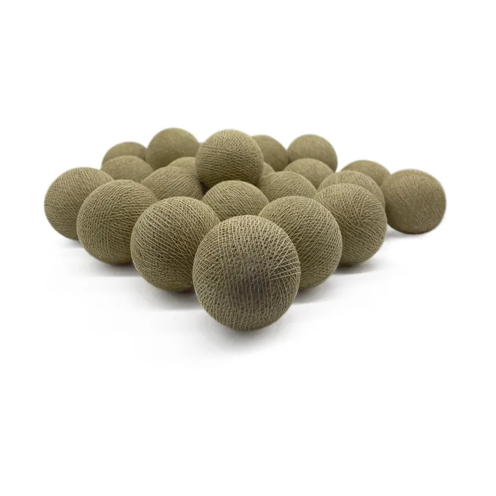 Irislights ljusslinga - Sand beige, 20 bollar - Irislights