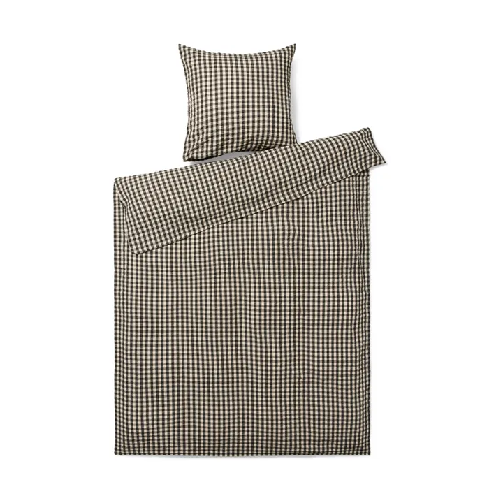 Bæk&Bølge bäddset 150x210 cm - Svart-sand - Juna