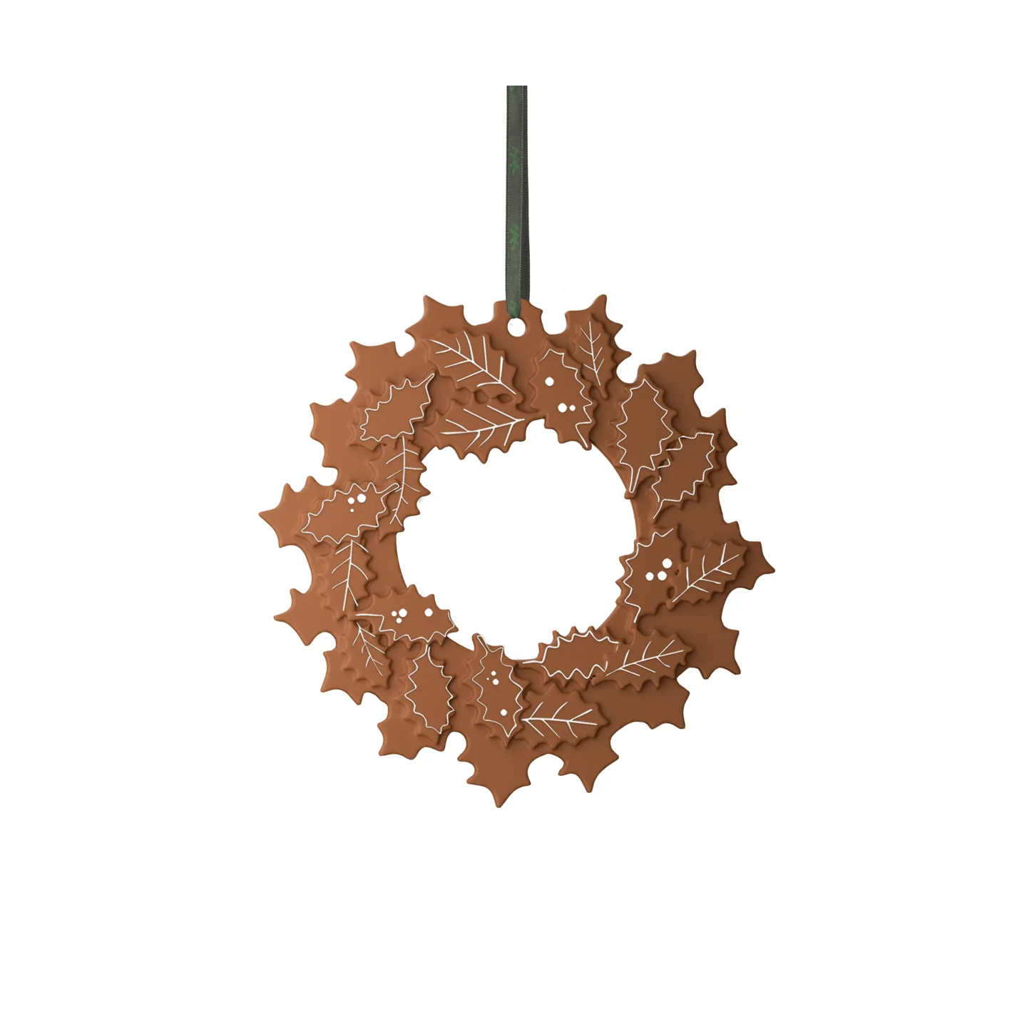 Gingerbread julkrans Ø18.5 cm, Brun Kähler