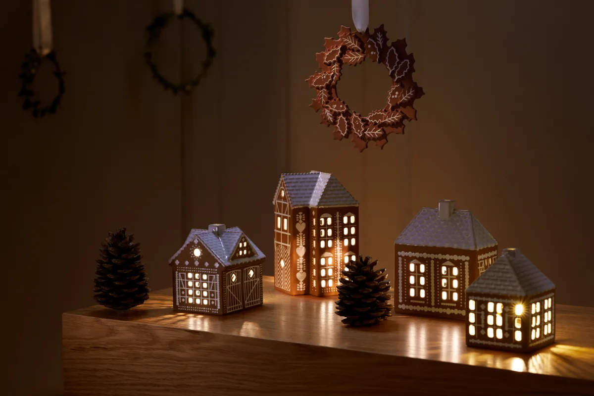 Gingerbread julkrans Ø18.5 cm, Brun Kähler