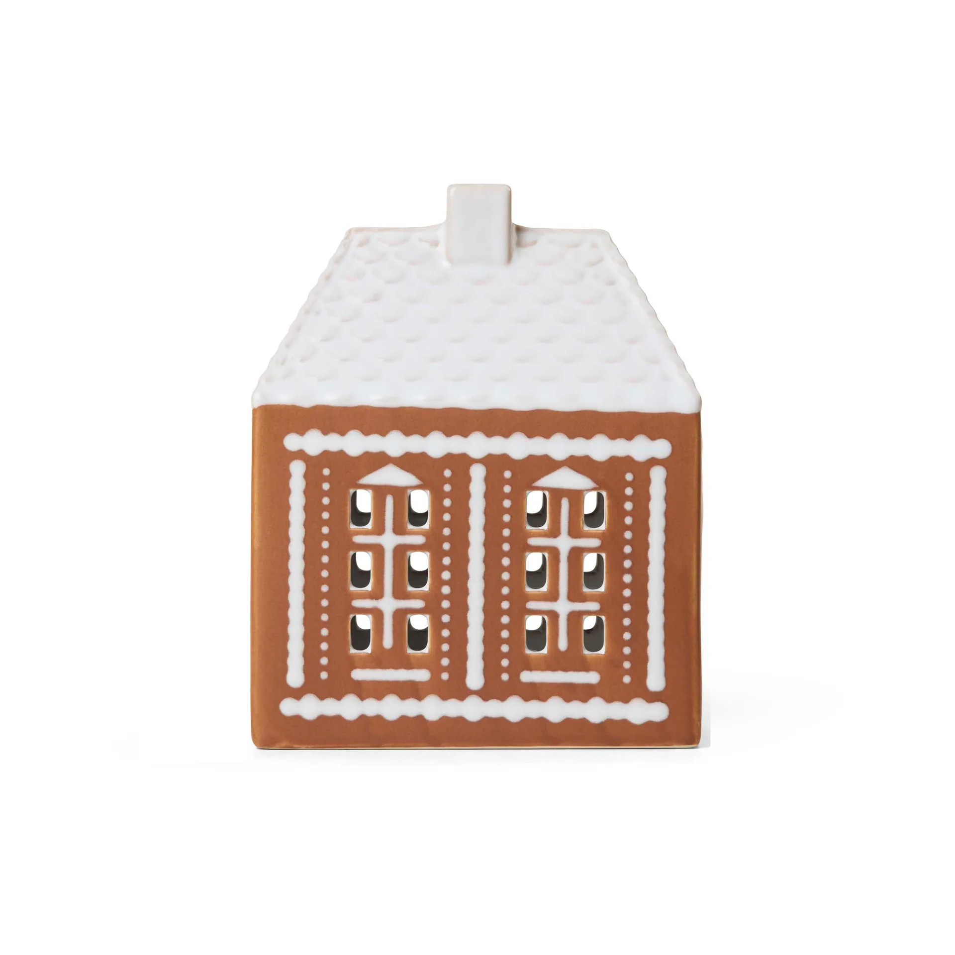 Gingerbread ljushus medium 15 cm, Brun Kähler