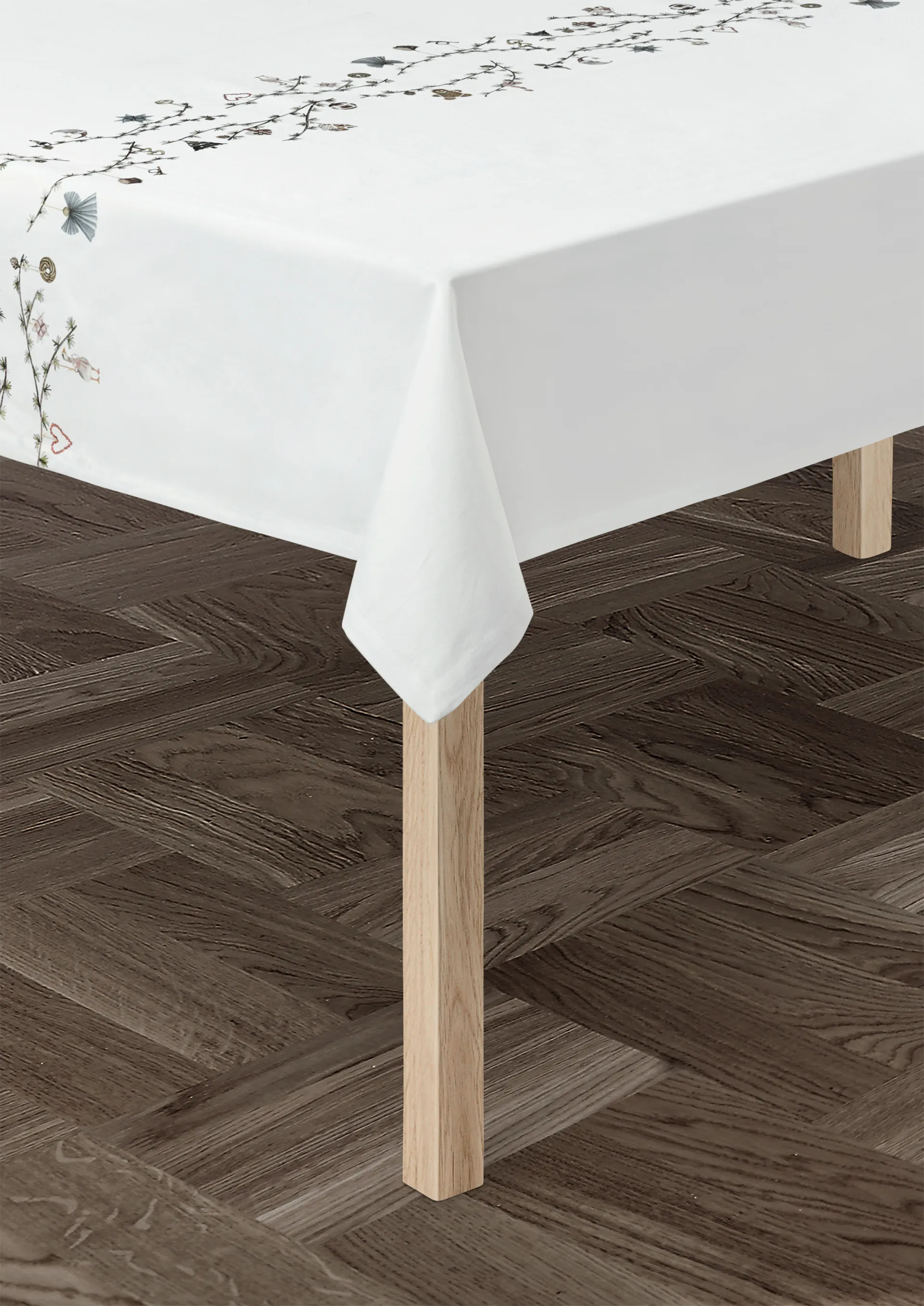 Hammershøi Christmas duk 150x370 cm, Vit Kähler