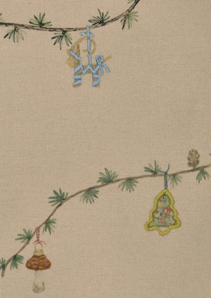 Hammershøi Christmas Duk sand - 150x370 cm - Kähler