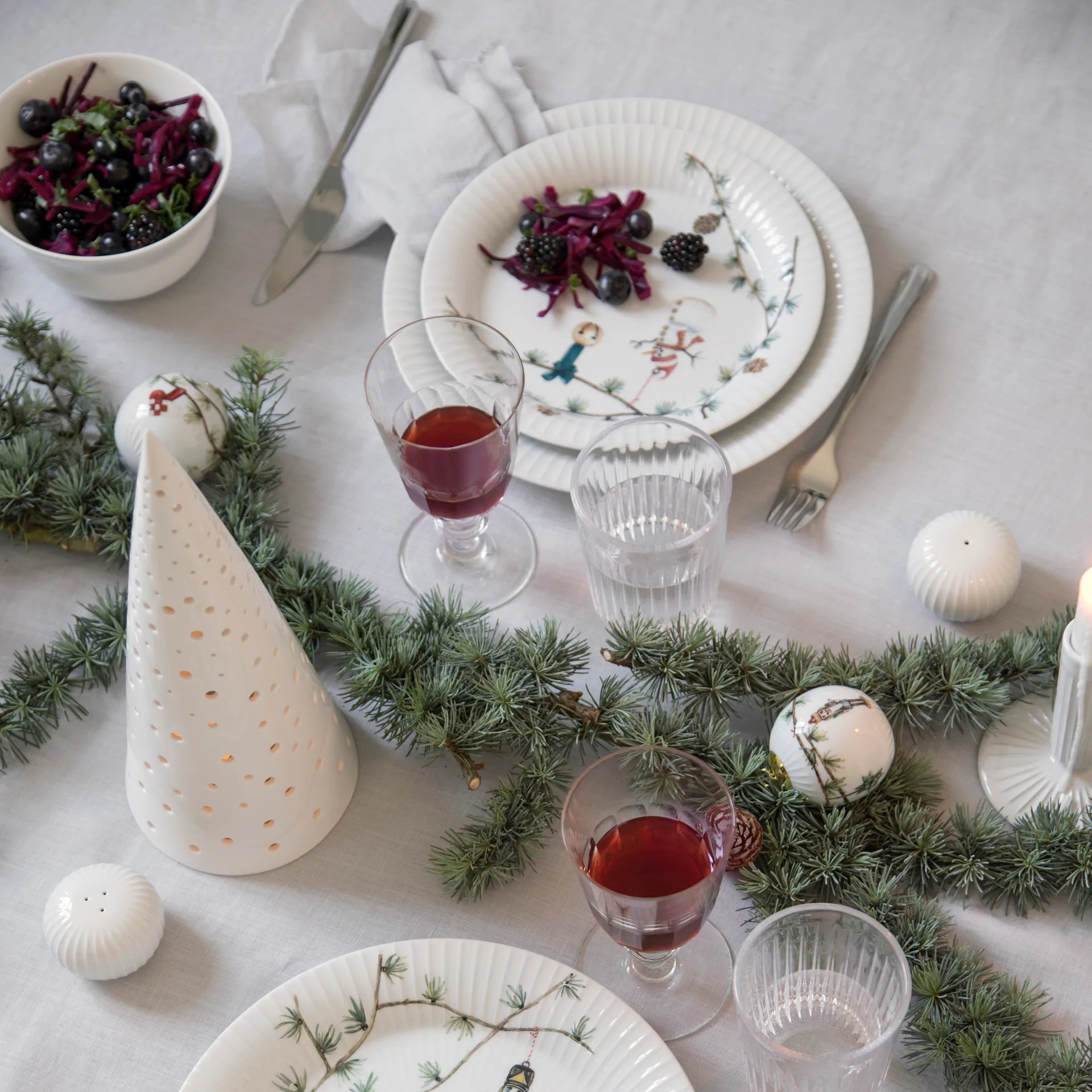 Hammershøi Christmas tallrik, 22 cm Kähler