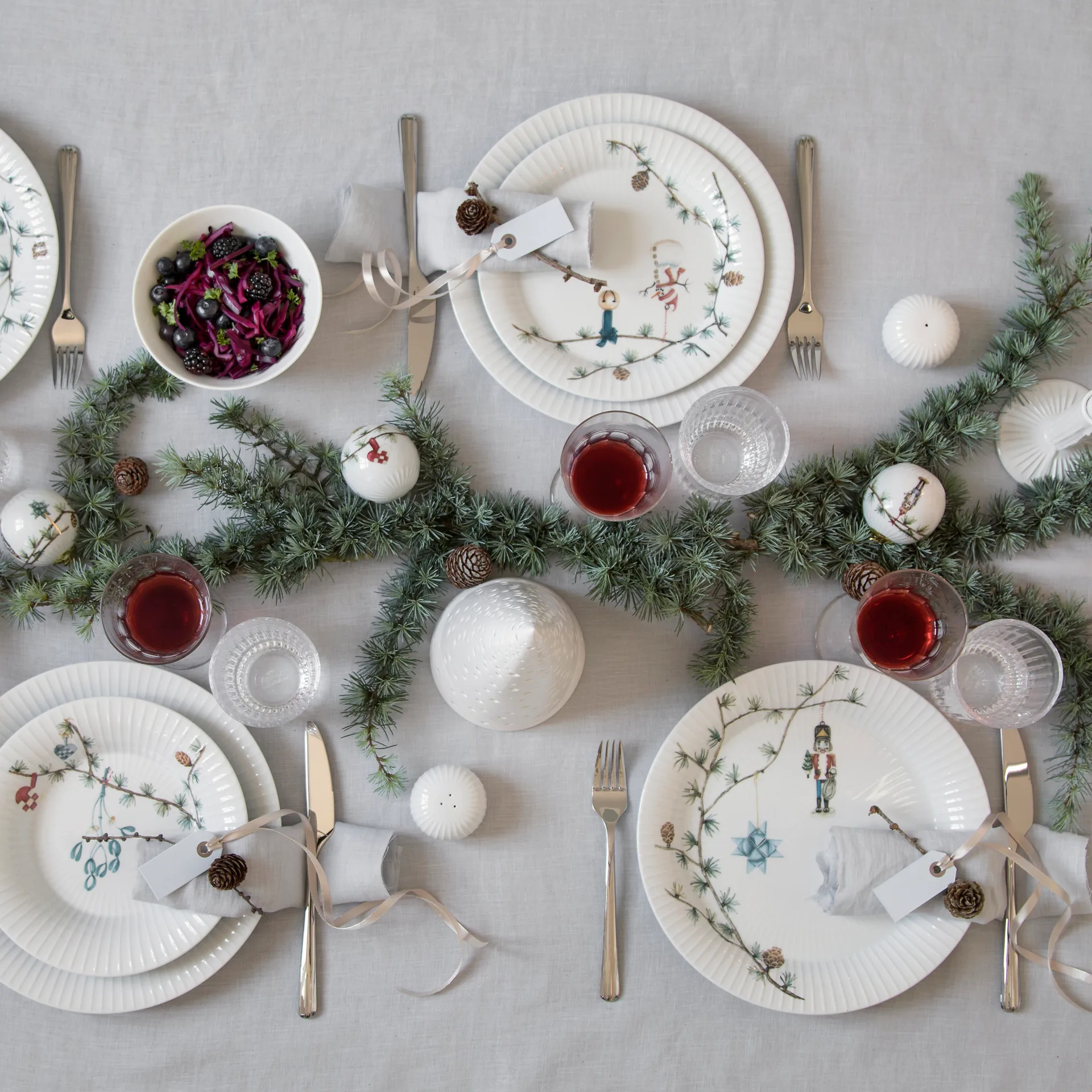Hammershøi Christmas tallrik, 22 cm Kähler
