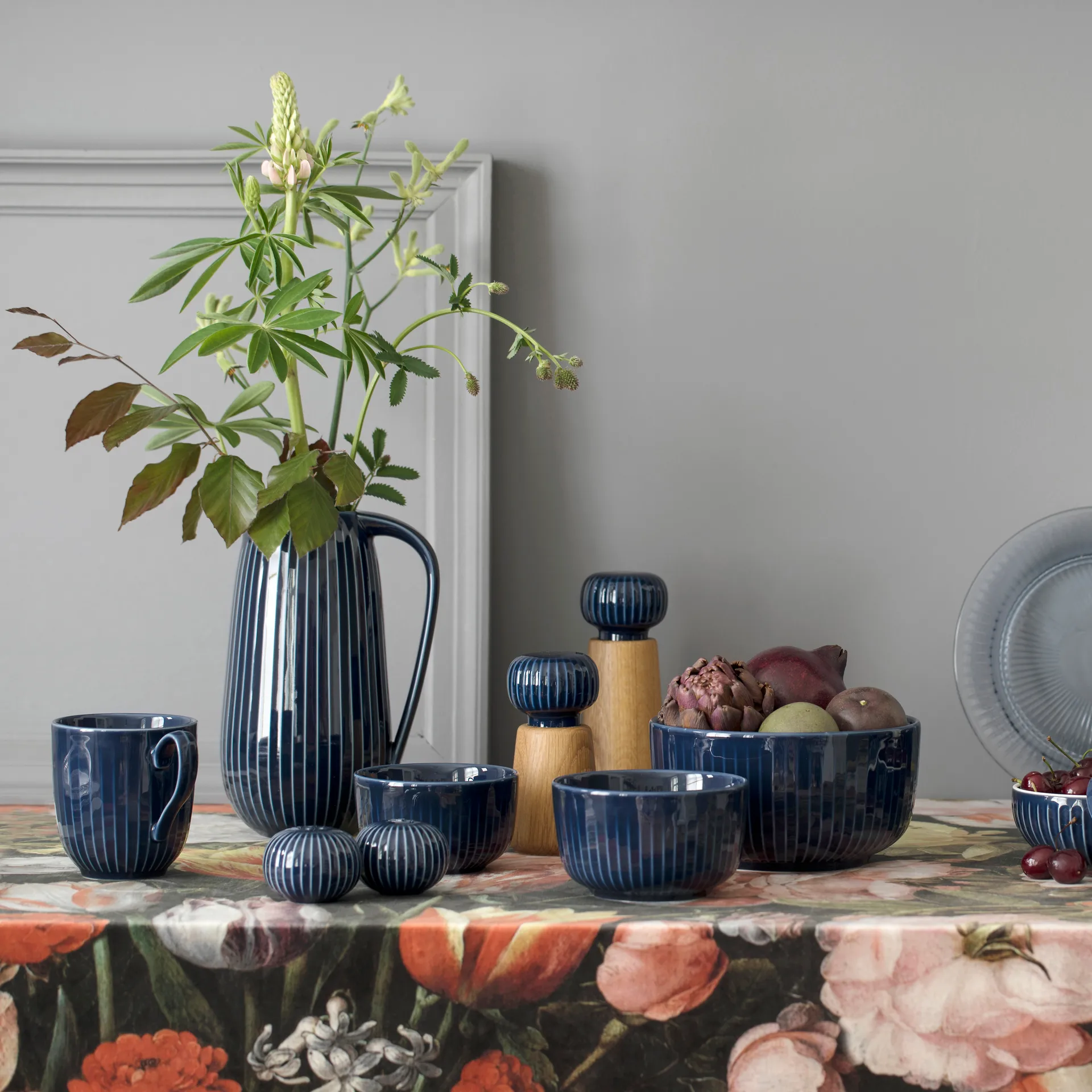 Hammershøi skål Ø12 cm, indigo Kähler
