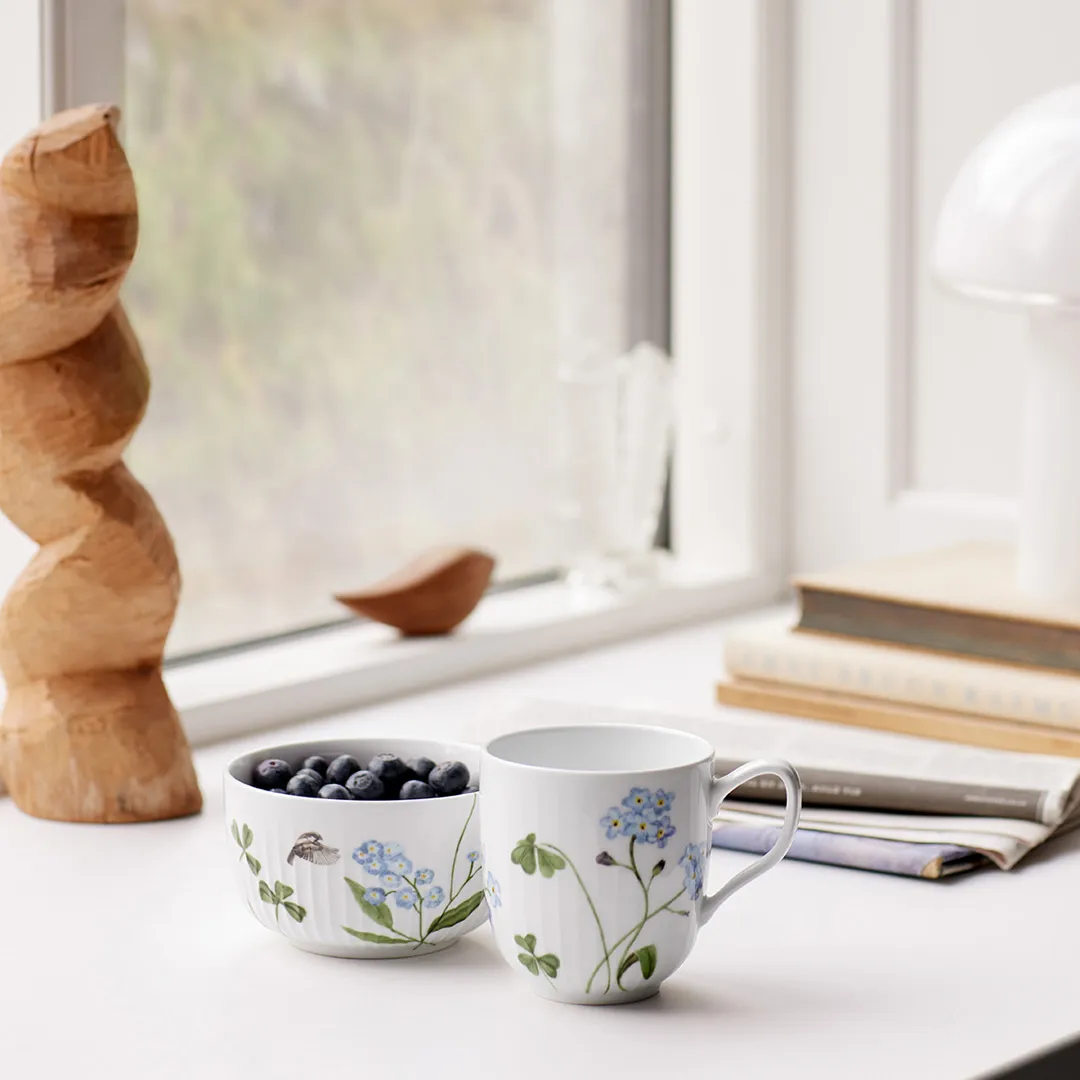 Hammershøi summer mugg 33 cl, Forget me not Kähler