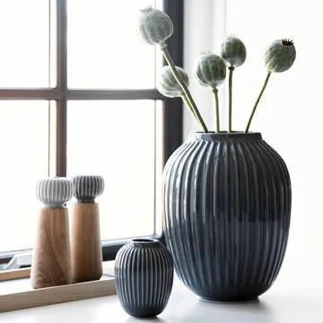 Hammershøi vas - Antracitgrå, mini 10 cm - Kähler
