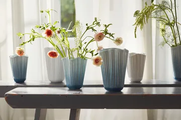 Hammershøi vas unfold - Blå, 20,5 cm - Kähler