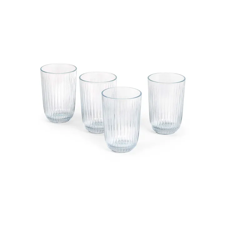 Hammershøi vattenglas 37 cl 4-pack - Klar - Kähler