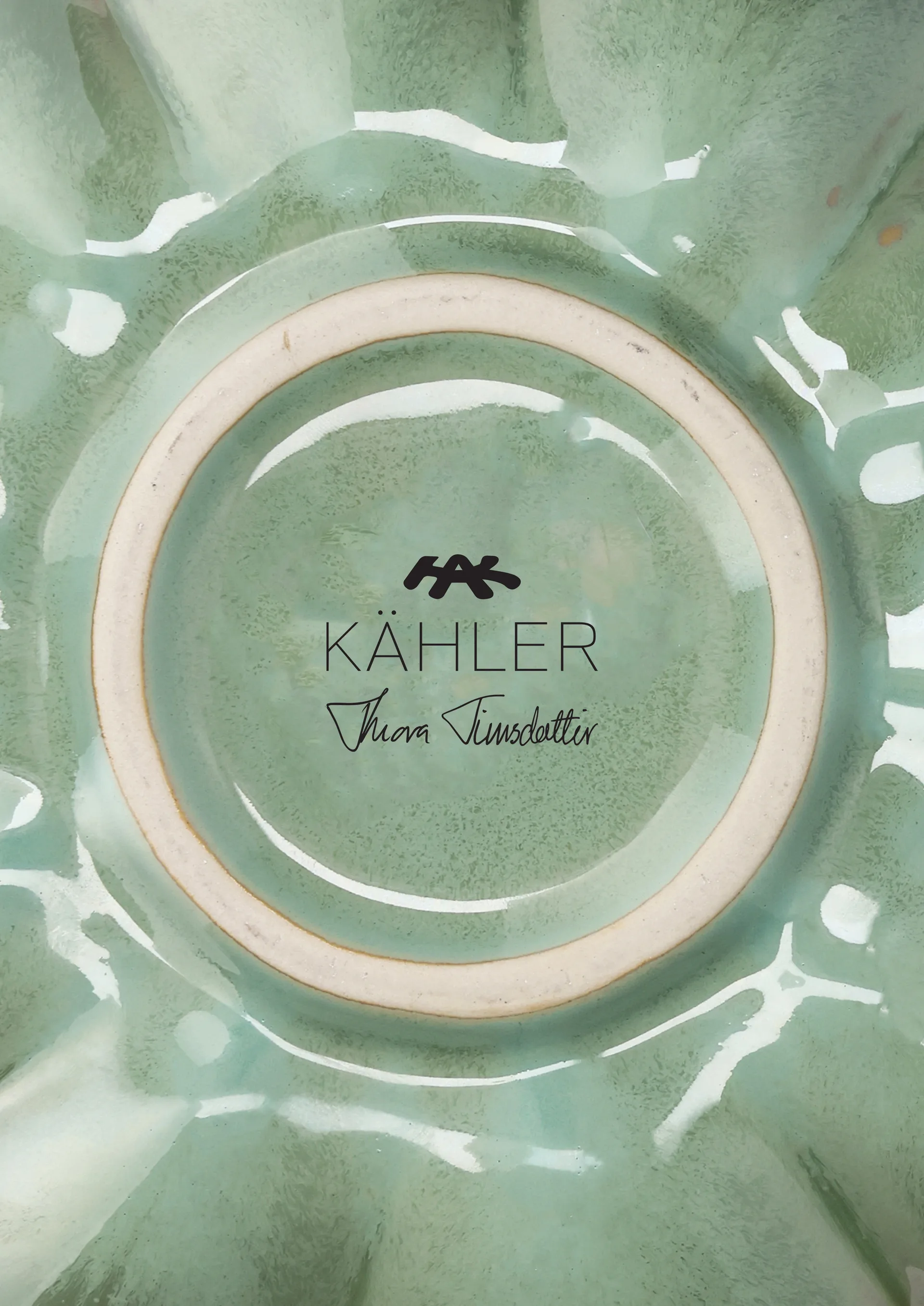 Kantarell vas, Grön, 20,5 cm Kähler