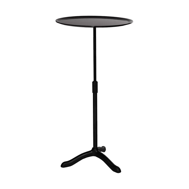 Cassis soffbord Ø37 cm - Black anodized aluminum-black - Källemo