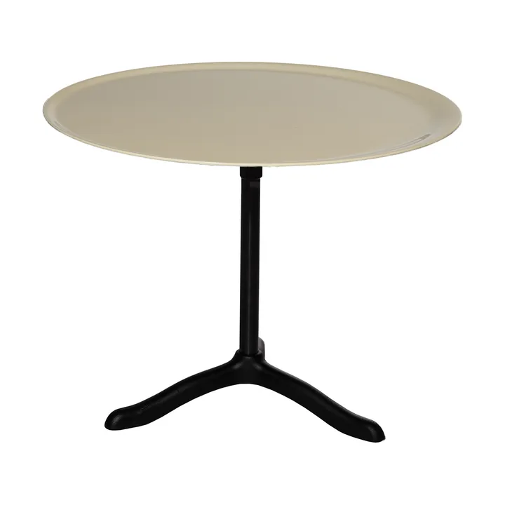 Cassis soffbord Ø47 cm - Black anodized aluminum-oyster - Källemo