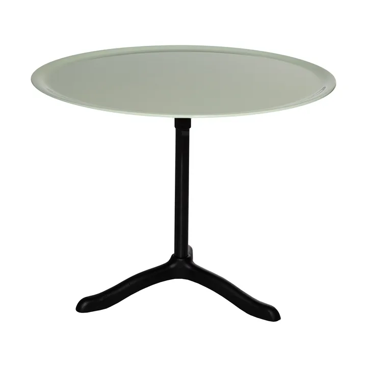 Cassis soffbord Ø47 cm - Black anodized aluminum-surf green - Källemo