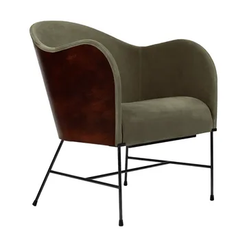 El Novillero fåtölj - Läder Nubuck 512-svart stativ - Källemo