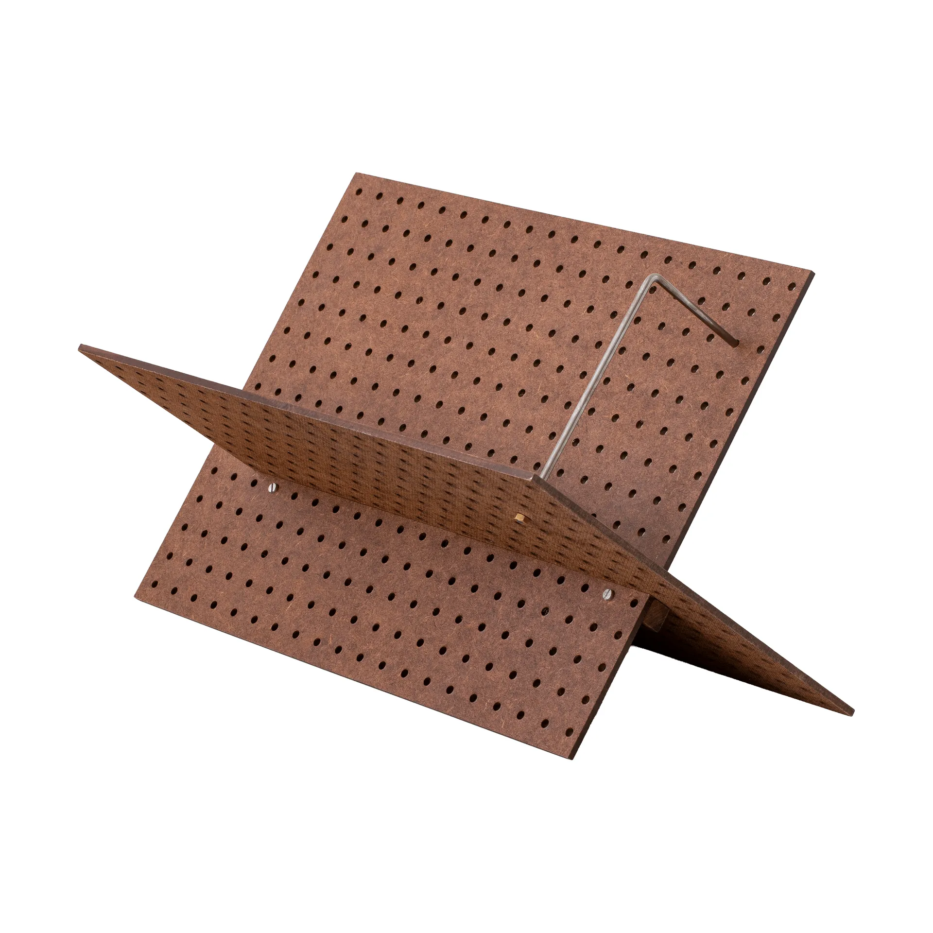 FF01 Det Perforerade Möblemanget bokvagga, Masonit-valnöt, 53x33x54 Källemo