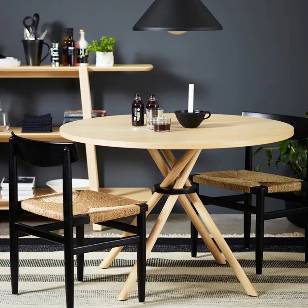 Bouquet BQ3 matbord, Björk klarlack Ø110 cm Karl Andersson & Söner