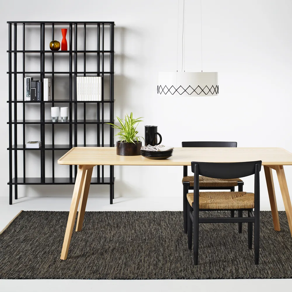 Level hylla/rumsavdelare hög, Grålack col.84, 75x190 cm Karl Andersson & Söner