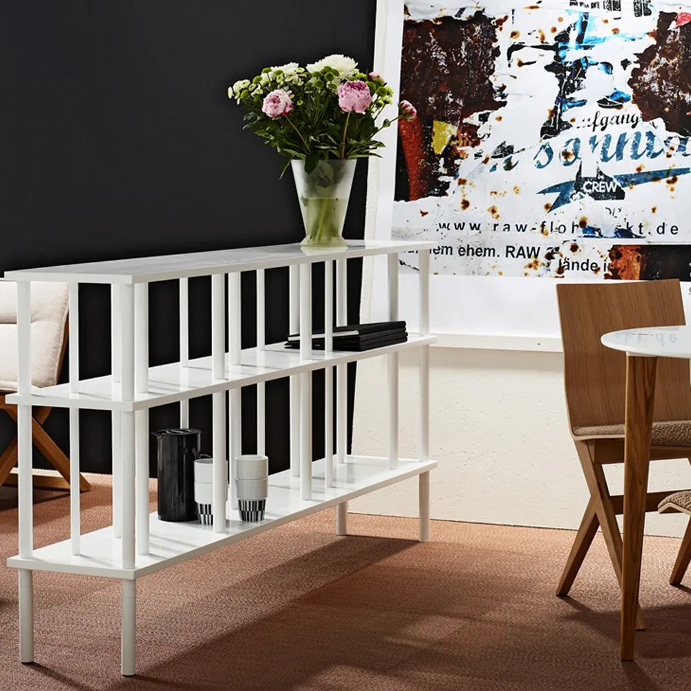 Level hylla/rumsavdelare låg, Vitlack col.82, 86x110 cm Karl Andersson & Söner