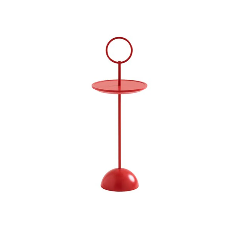 Lollipop bord med ring Ø29xH55 cm, Röd Karl Andersson & Söner