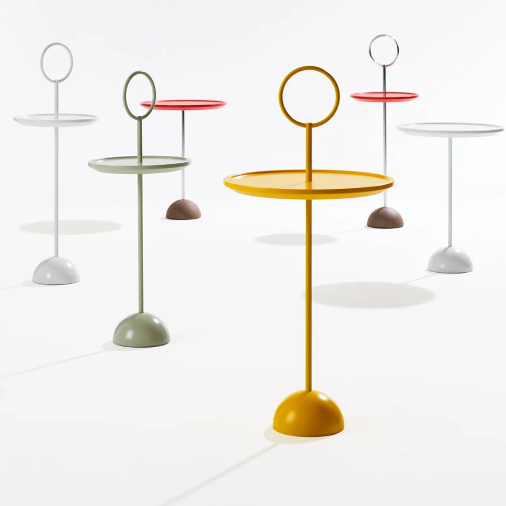 Lollipop bord med ring Ø29xH55 cm, Snövit Karl Andersson & Söner