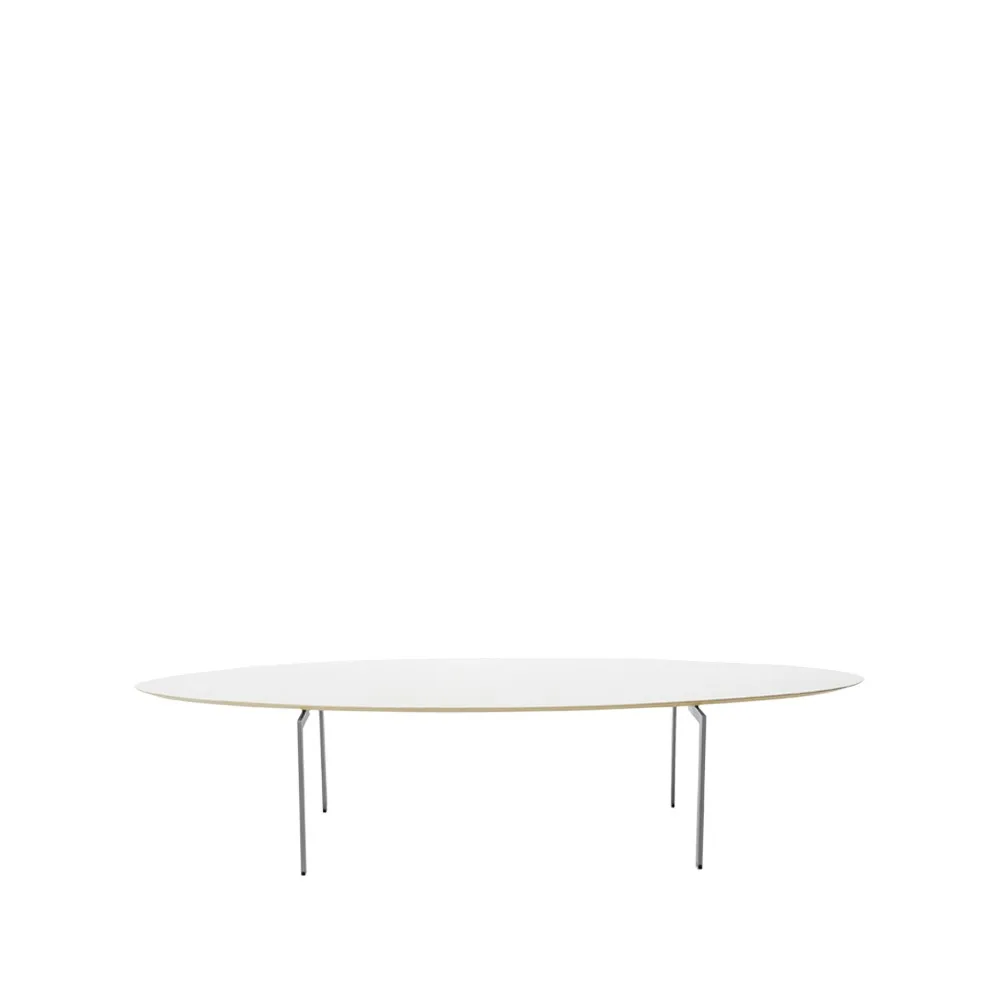 Trippo T4 soffbord 54x158 cm, Vit laminat kromben 53 cm Karl Andersson & Söner