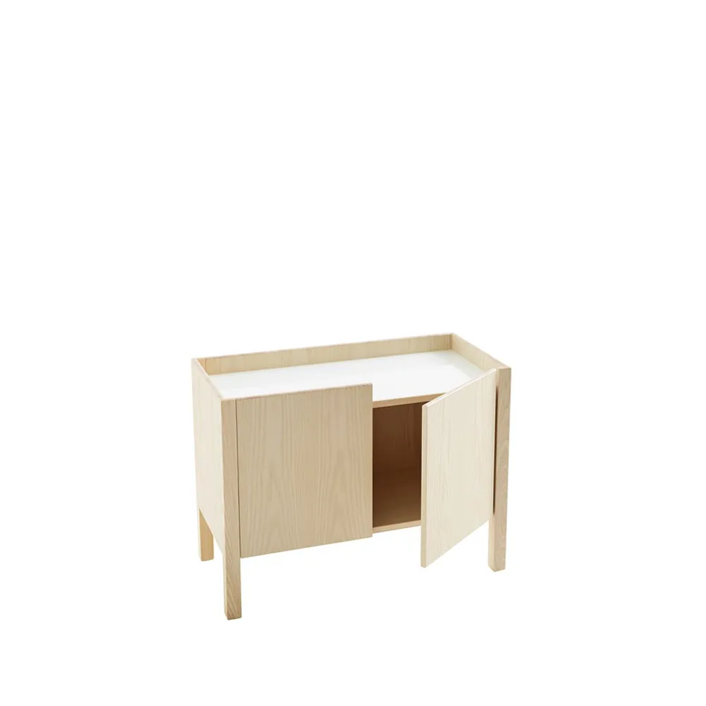 Upper sideboard, Ask krökskiva glas vit 63,5x84 Karl Andersson & Söner