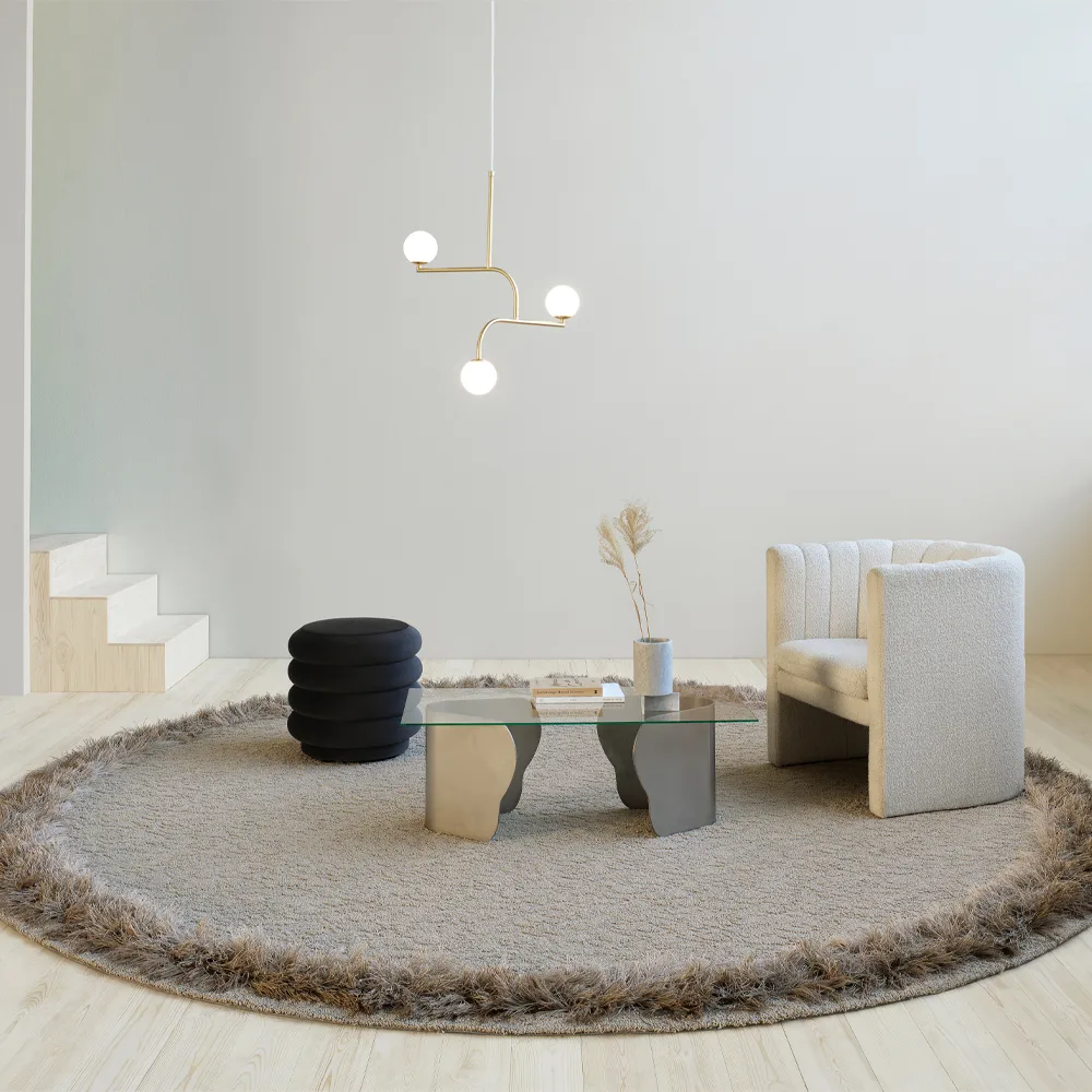Feather Matta rund, Heron 280 cm Kasthall