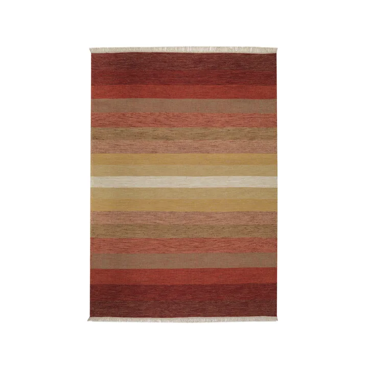 Tofta Wave Matta - red, 200x300 cm - Kateha