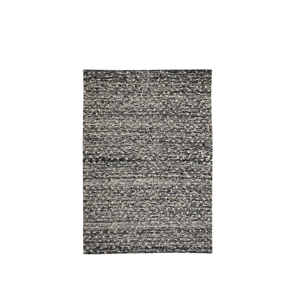 Woolly matta, Black/white, 170x240 cm Kateha