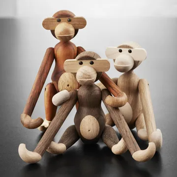 Kay Bojesen apa liten - Ek-rökt ek, 20 cm - Kay Bojesen Denmark