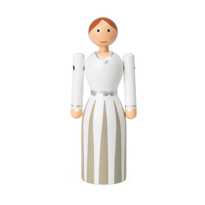 Kay Bojesen brud - Blå-svart-vit, 12 cm - Kay Bojesen Denmark