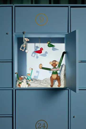 Kay Bojesen Christmas birds julhänge 2 delar - Röd-grön - Kay Bojesen Denmark