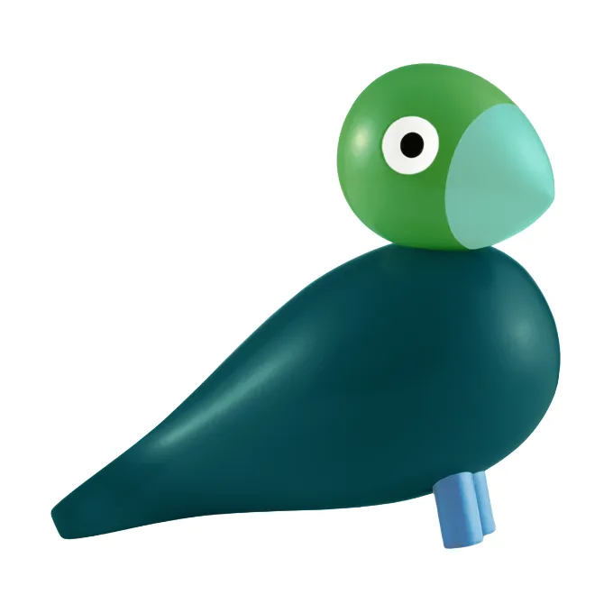 Kay Bojesen Year Bird 2026 Birk, Mörkgrön Kay Bojesen Denmark