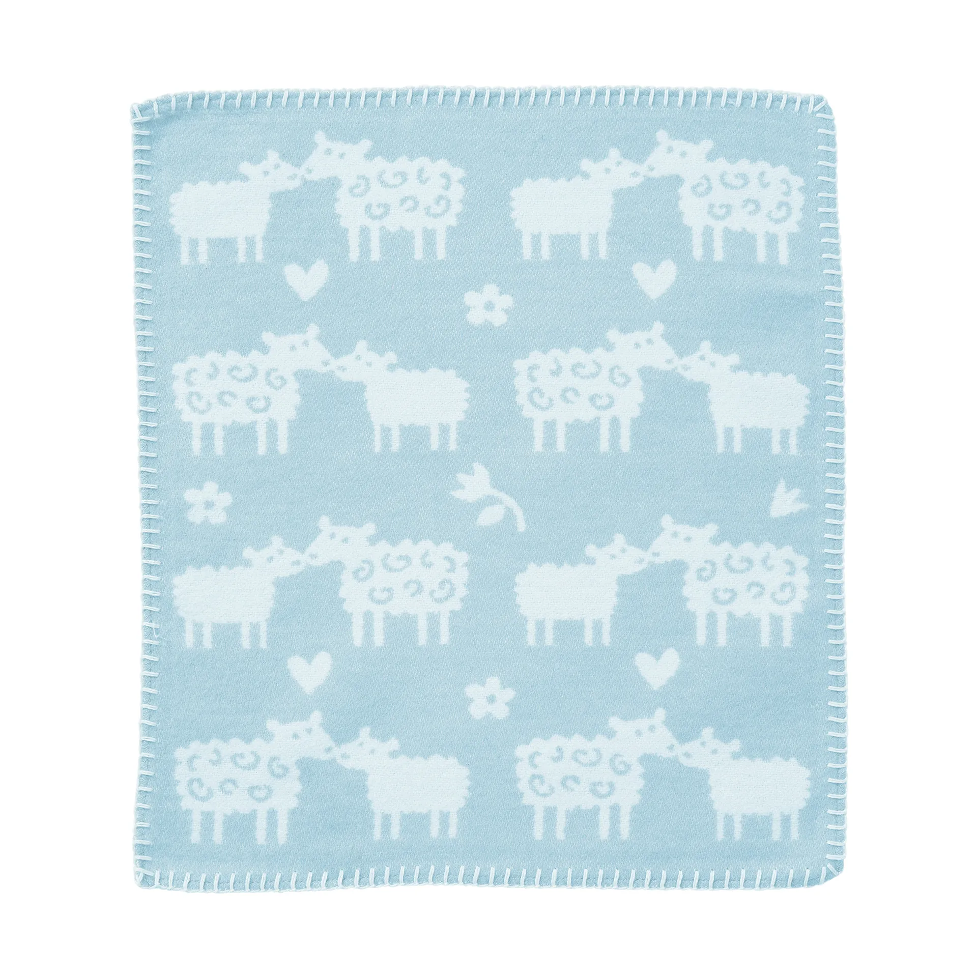 Bää snuttefilt, Light blue, 34x40 cm Klippan Yllefabrik