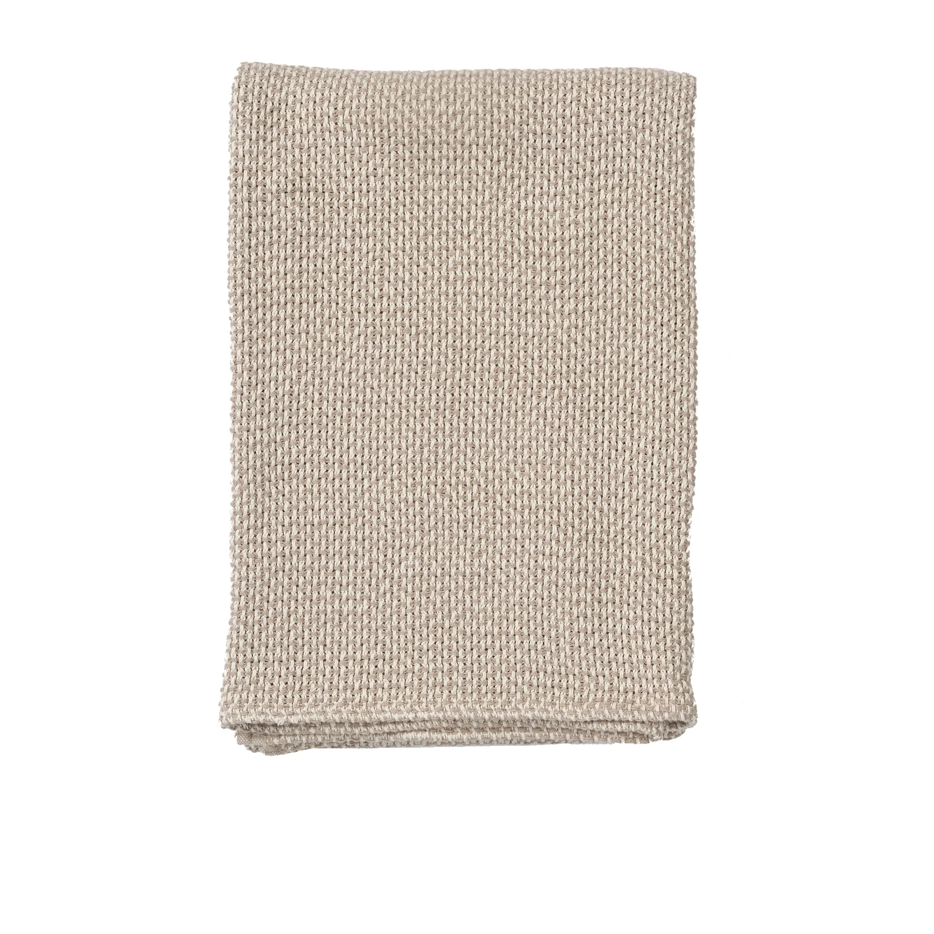 Basket bomullsfilt 130x180 cm, Beige Klippan Yllefabrik