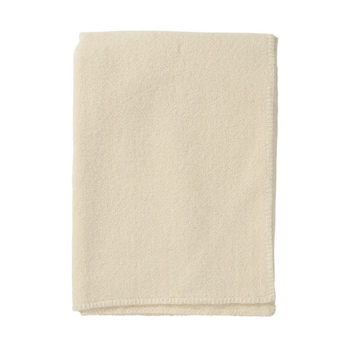 Bouclé ullfilt 140x200 cm - Cream - Klippan Yllefabrik