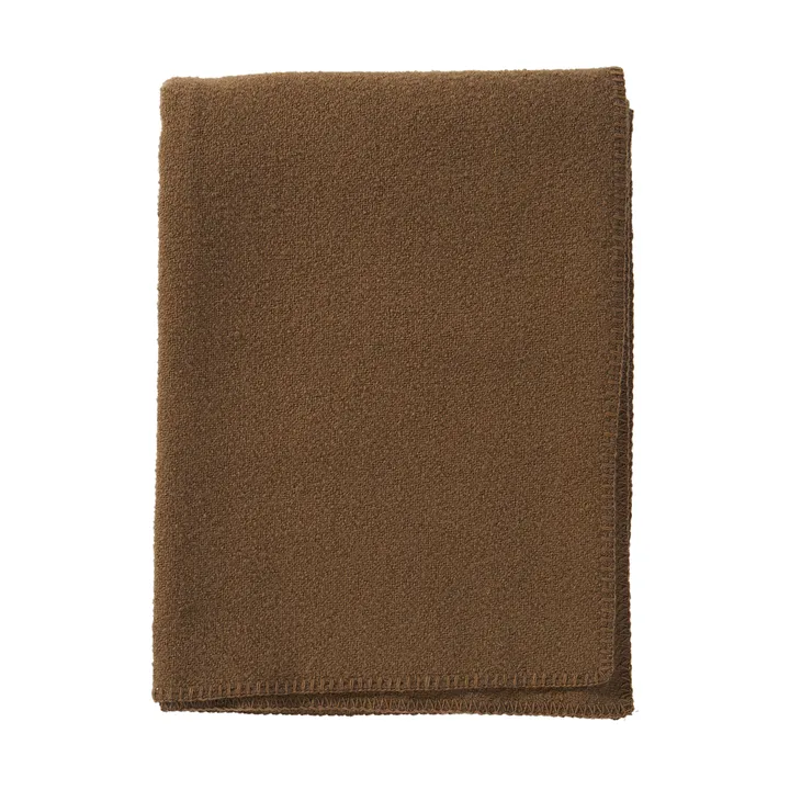 Bouclé ullfilt 140x200 cm - Mocha mousse - Klippan Yllefabrik