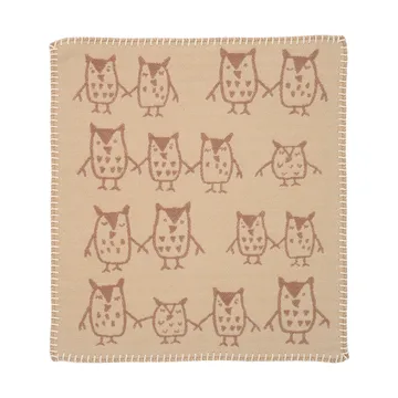 Hand in hand snuttefilt 34x40 cm - Taupe - Klippan Yllefabrik