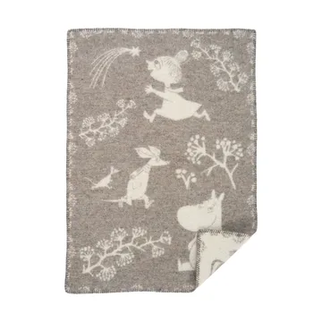 Moomin winterland barnfilt 65x90 cm - Grey - Klippan Yllefabrik