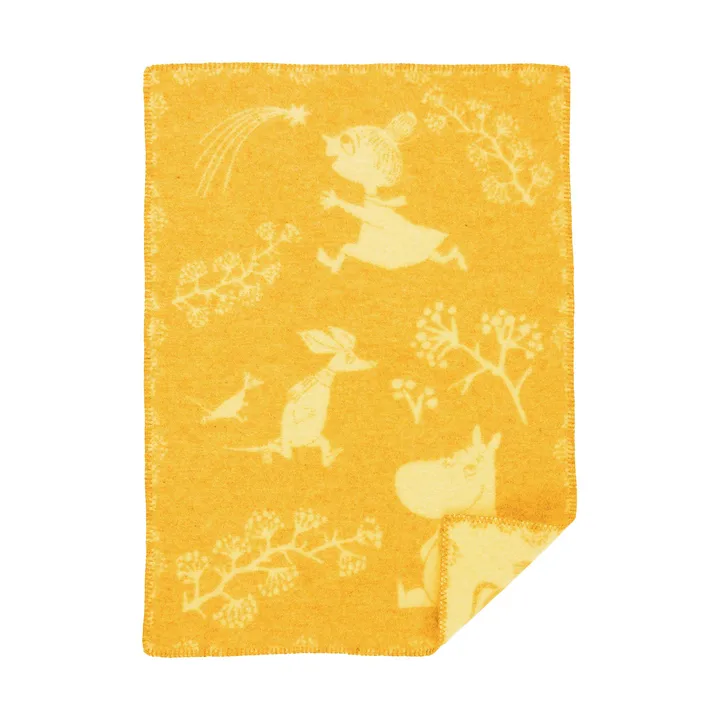 Moomin winterland barnfilt 65x90 cm - Winter sun - Klippan Yllefabrik