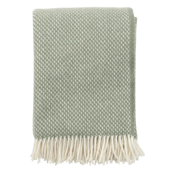 Preppy pläd - Dusty green - Klippan Yllefabrik