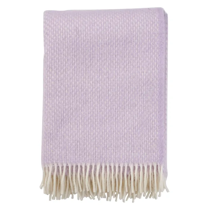 Preppy pläd - Lilac - Klippan Yllefabrik