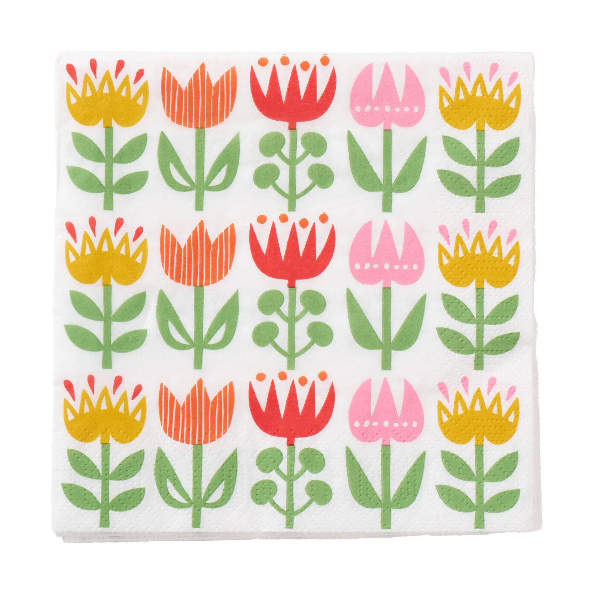 Tulip servett 33x33 cm 20-pack, Multi Klippan Yllefabrik