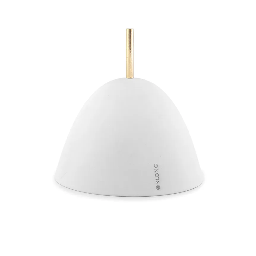 Gömma förvaring small 12 cm, Vit-mässing KLONG