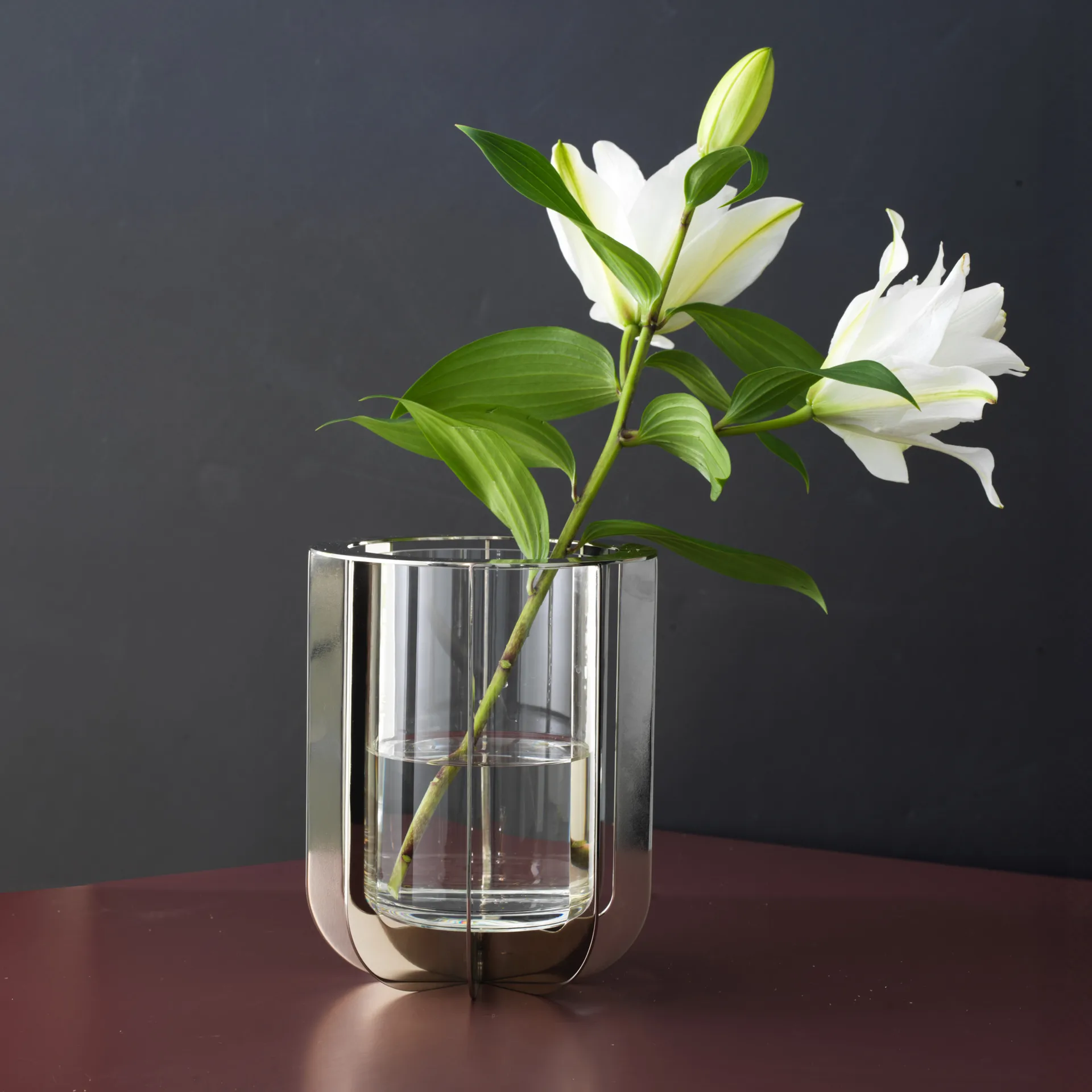 Jazz vas 20 cm, Silver KLONG
