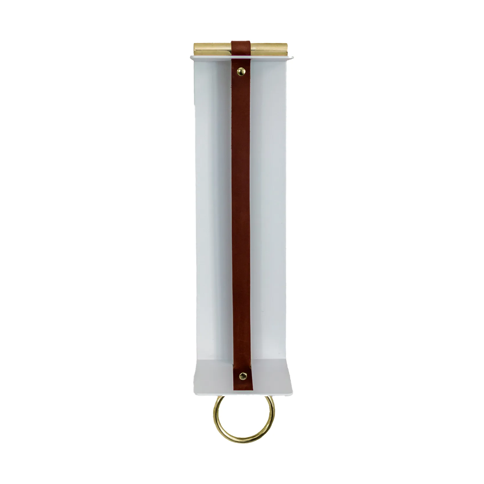 Strapp vägghylla 10x33 cm, White KLONG