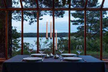 Tender ljusstake liten - Nickel - KLONG