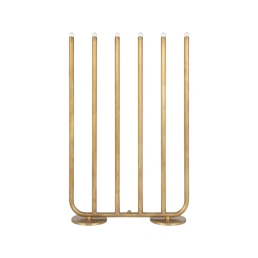 December 6 adventsljusstake, Mässing rå Konsthantverk