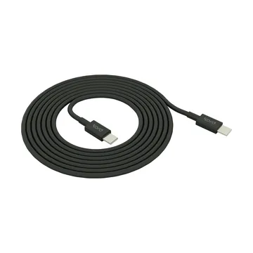 Kord USB-C till USB-C laddningskabel 1,8 m - Black - Kord